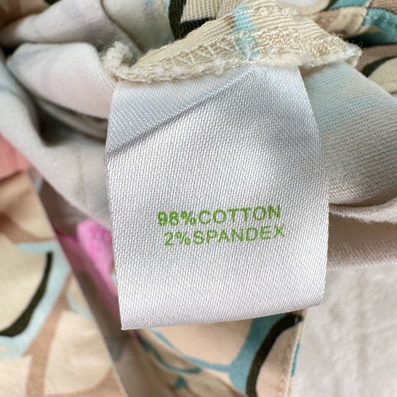 Lilly Pulitzer MultiColor Abstract Pleated KneeLength ALine Skirt Womens Size 0 - Picture 7 of 9